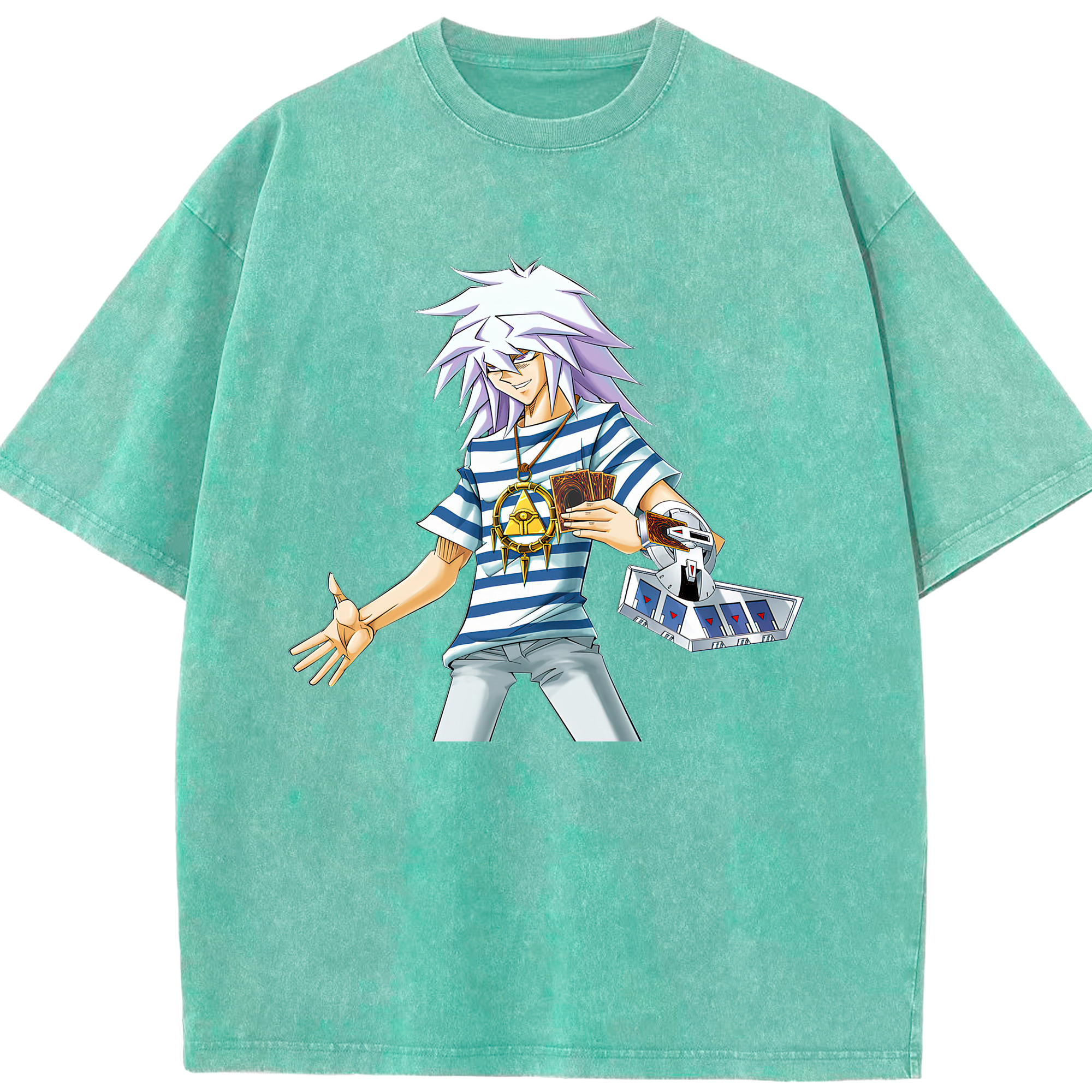 （画像用） 遊☆戯☆王 Yu-Gi-Oh! 綿100% ヴィンテージ風 半袖Tシャツ（フロントプリント）